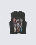 New Graphic Print Sleeveless T-shirt