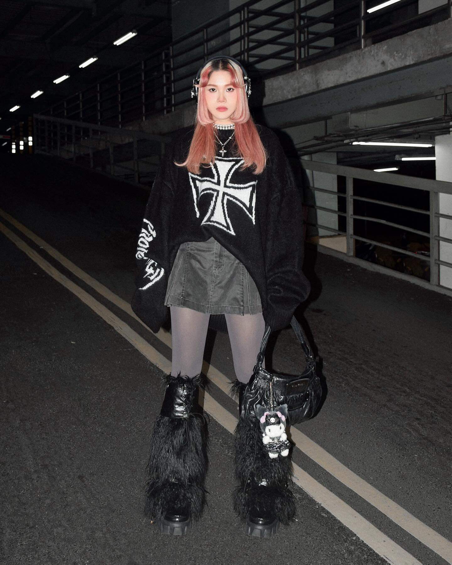 Iron Cross Jacquard Knit