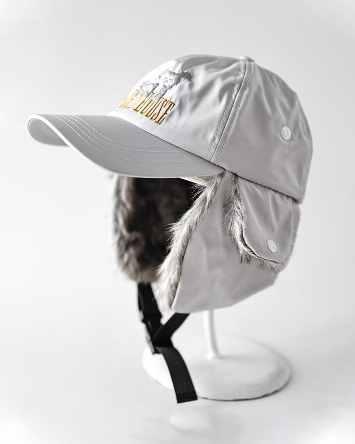 Puppy Embroidery Plush Dual-Wear Couple Cap
