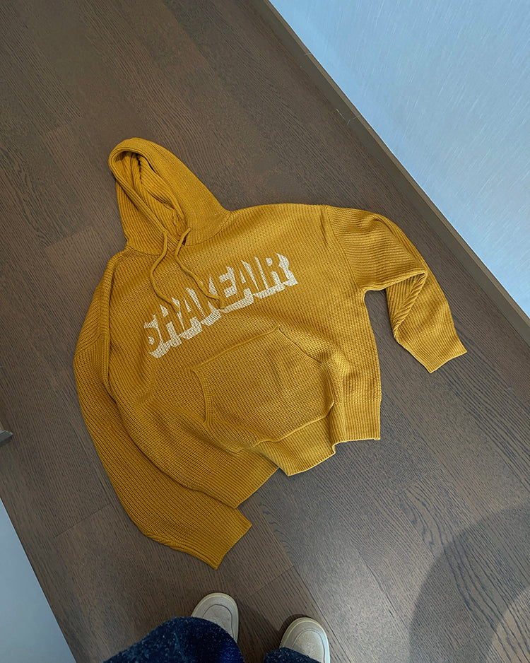 Vintage Relaxed Knit Hoodie