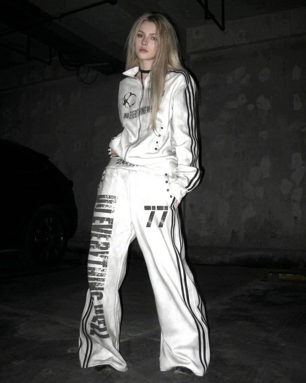 Vintage New Zip-Up Number Track Jacket