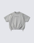 CLOUD-LIKE FLOATING-New Panel Short Sleeve Top