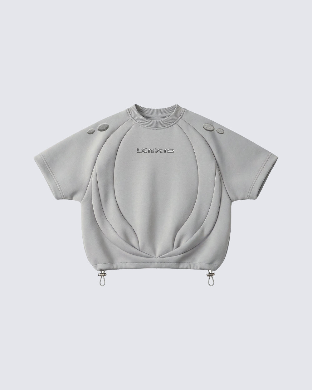 CLOUD-LIKE FLOATING-New Panel Short Sleeve Top
