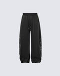 Graphic Wide-Leg Street Pants