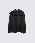 Asymmetric Collar Button-Up Shirt