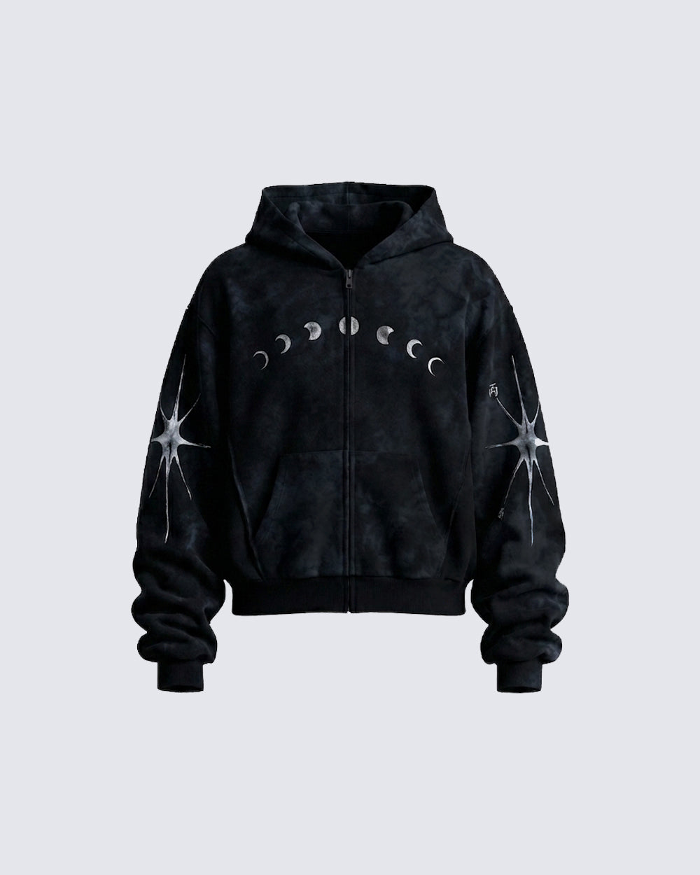 Moon & Unicorn Print New Street Hoodie