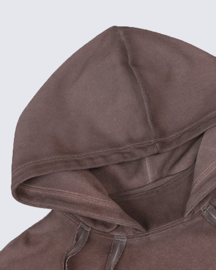 Washed Stitch Detail Oversized Hoodie
