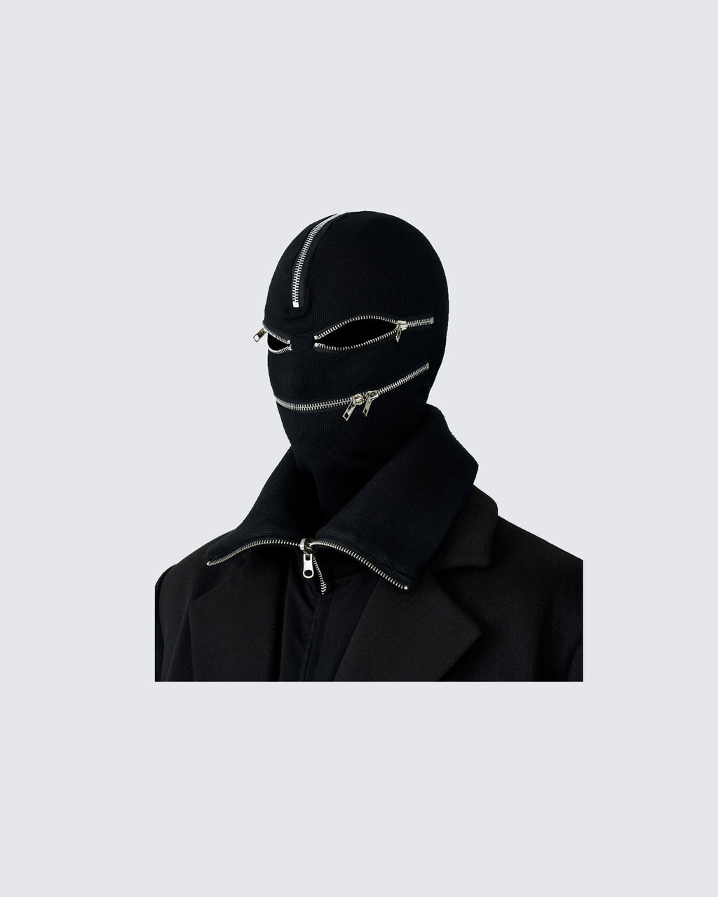 Zipper Knit Mask Cover