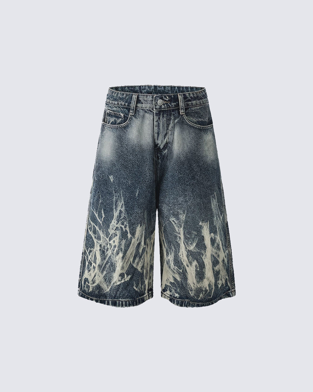 American New Flame Wash Seven-Length Shorts