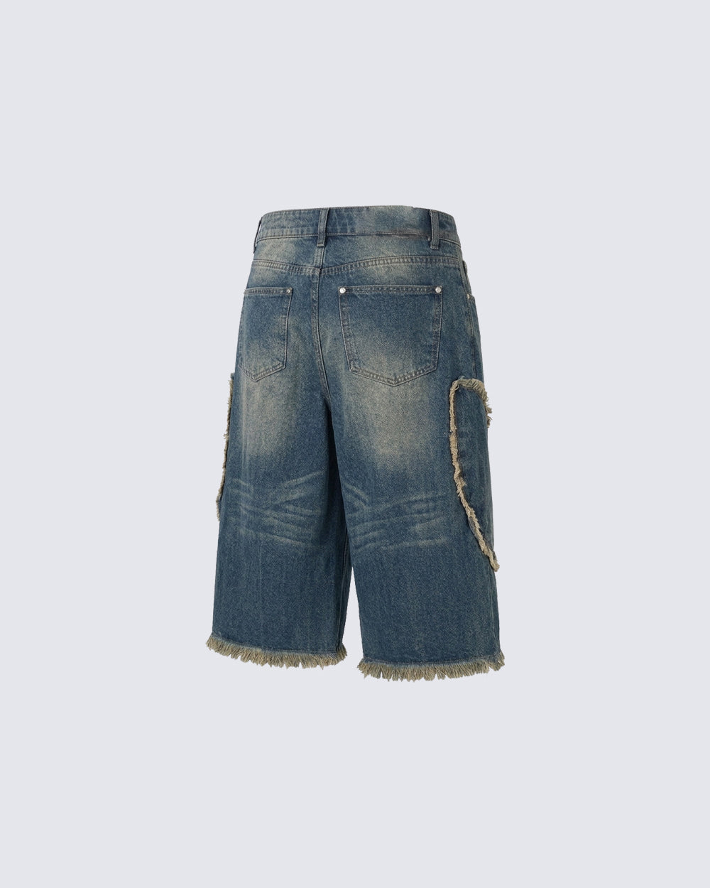 New Vintage Washed Distressed Cross Jeans