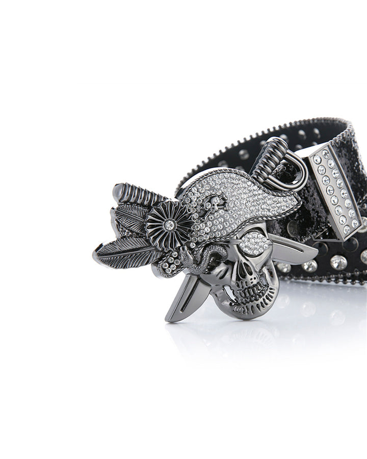 Studded Skull Hardware Belt