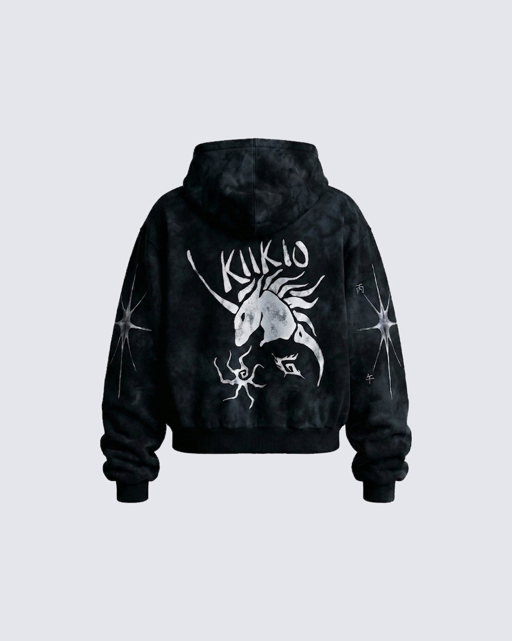 Moon & Unicorn Print New Street Hoodie
