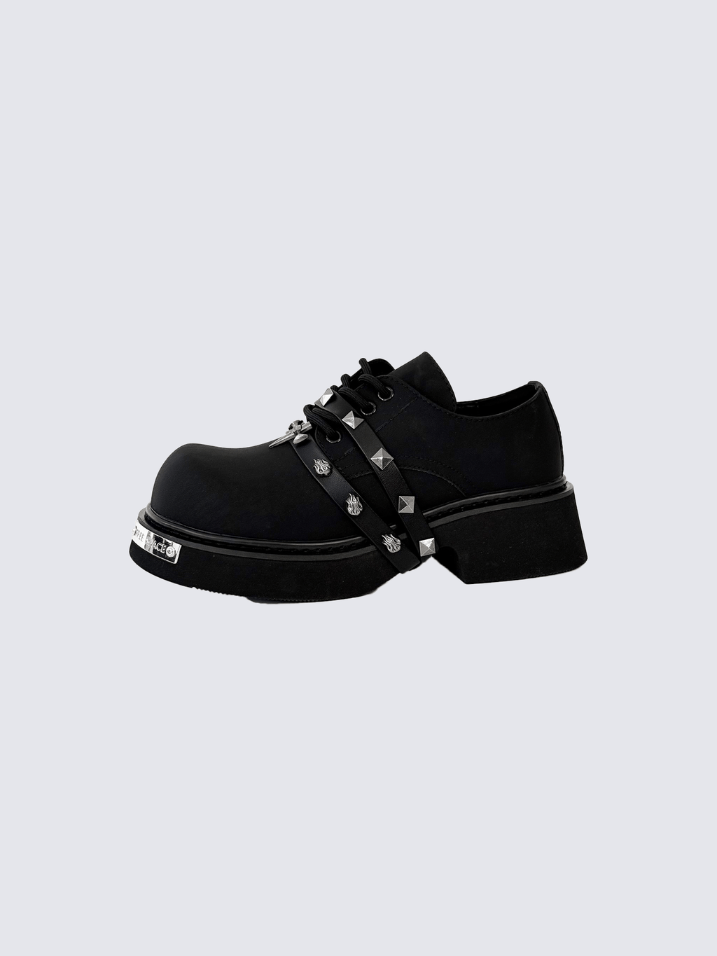Gothic Studded Platform Oxfords