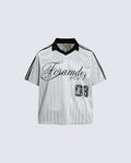 New Striped Polo Jersey T-Shirt