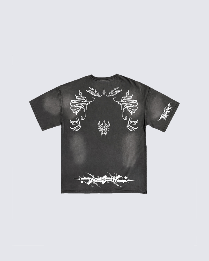 Tribal Graphic Oversized T-Shirt