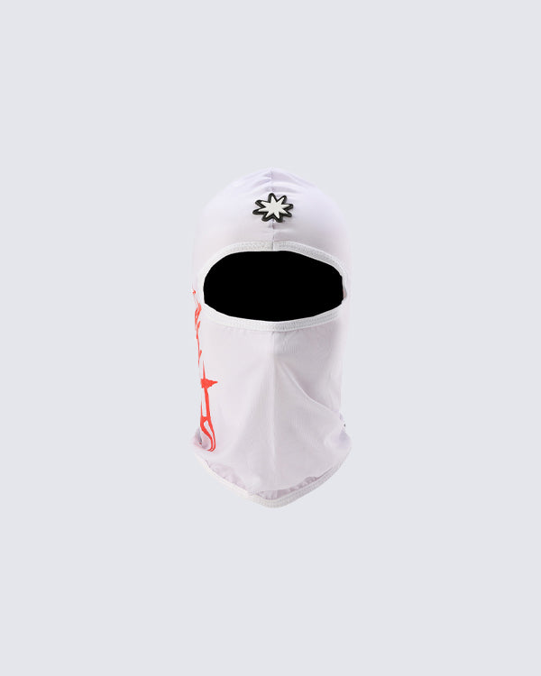 New Graphic Cutout Cotton Balaclava