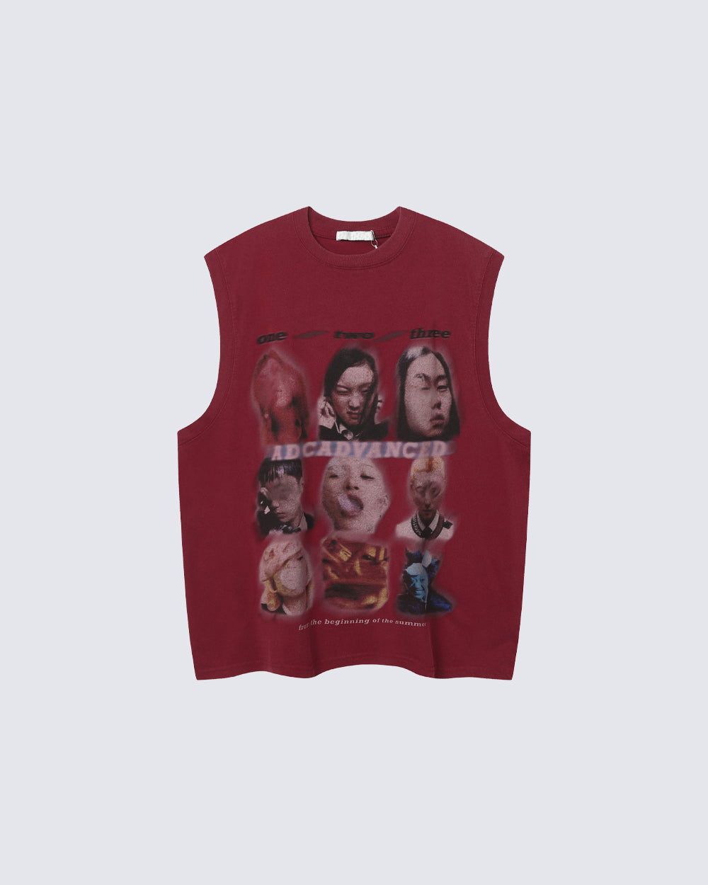 New Graphic Print Sleeveless T-shirt