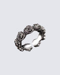 Minimalist Open Black Rose Ring