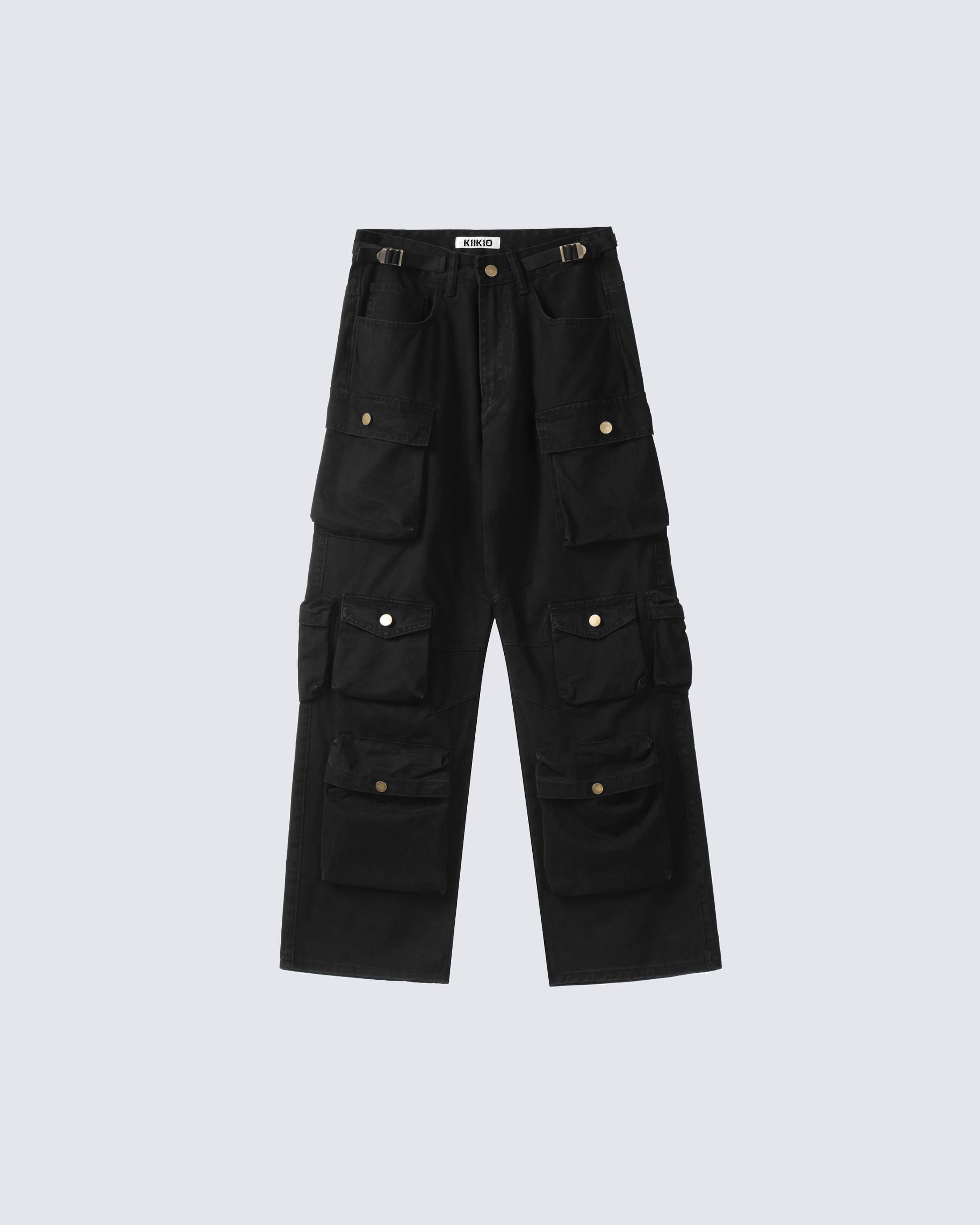 Multi-Pocket Straight-Leg Workwear Jeans