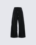 Wide-Leg Drawstring Jogger Pants