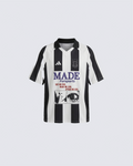 Graphic Striped Polo Jersey T-Shirt