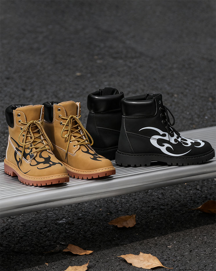 Motorcycle High-Top Martin Boots for Men