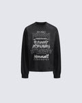 Gothic Letter Graffiti Long Sleeve T-Shirt
