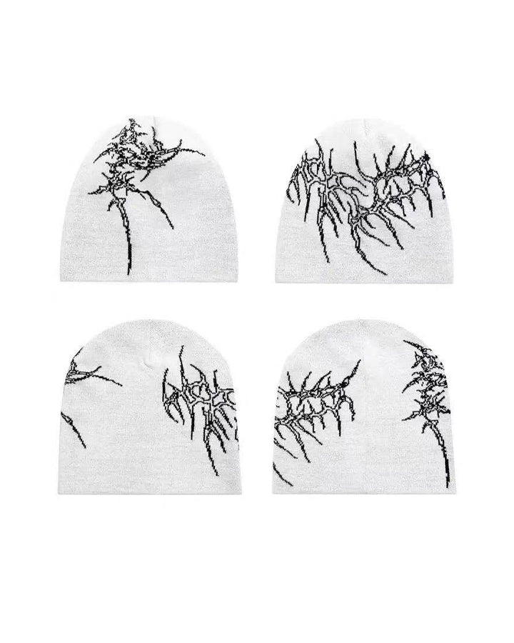 Dark Gothic Skeleton Letter Beanie