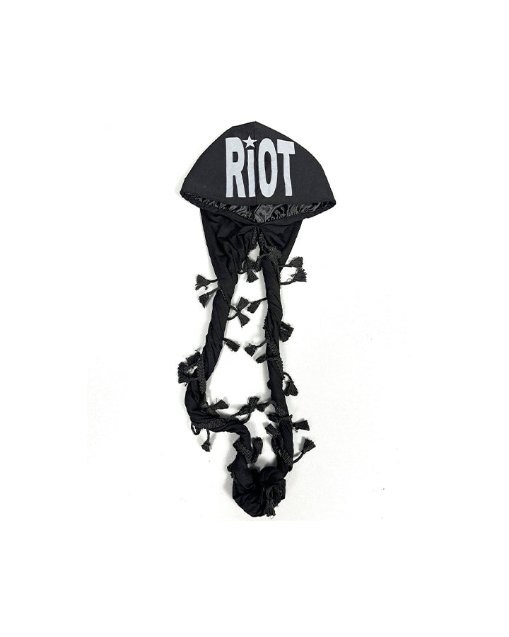 Tassel Print Twist Tail Hip-Hop Hat