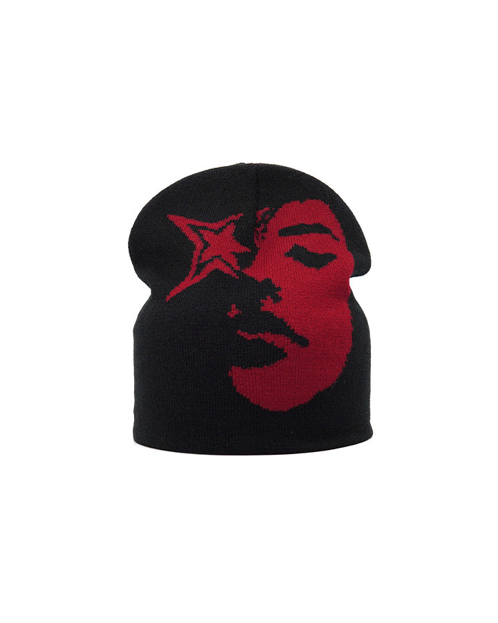 Punk-Style Knitted Beanie