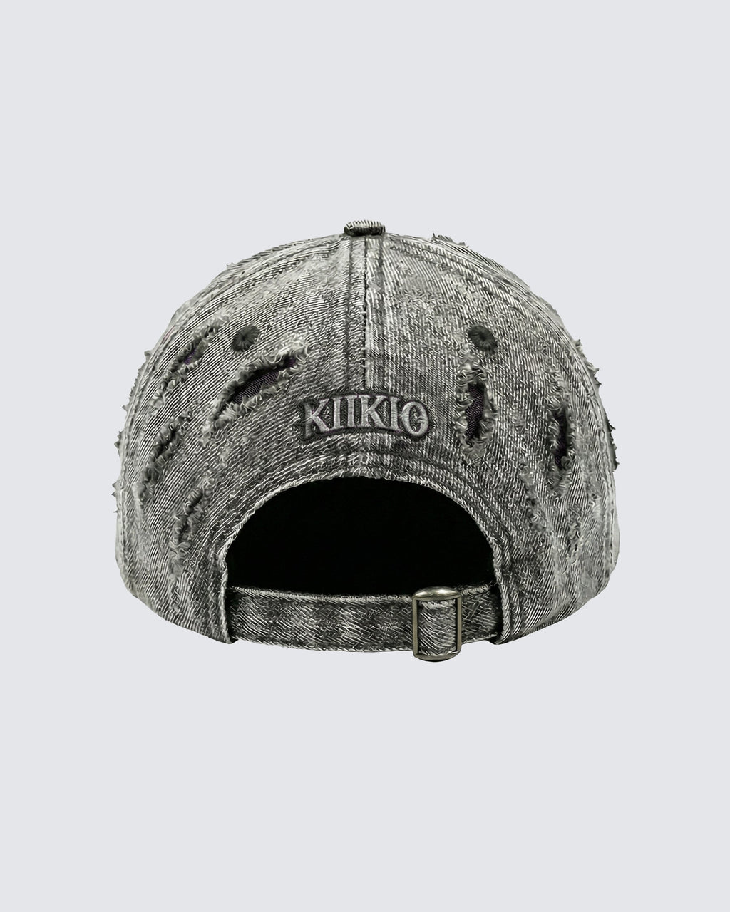 KIIKIO-Post-Apocalyptic Flame Metal Denim Cap