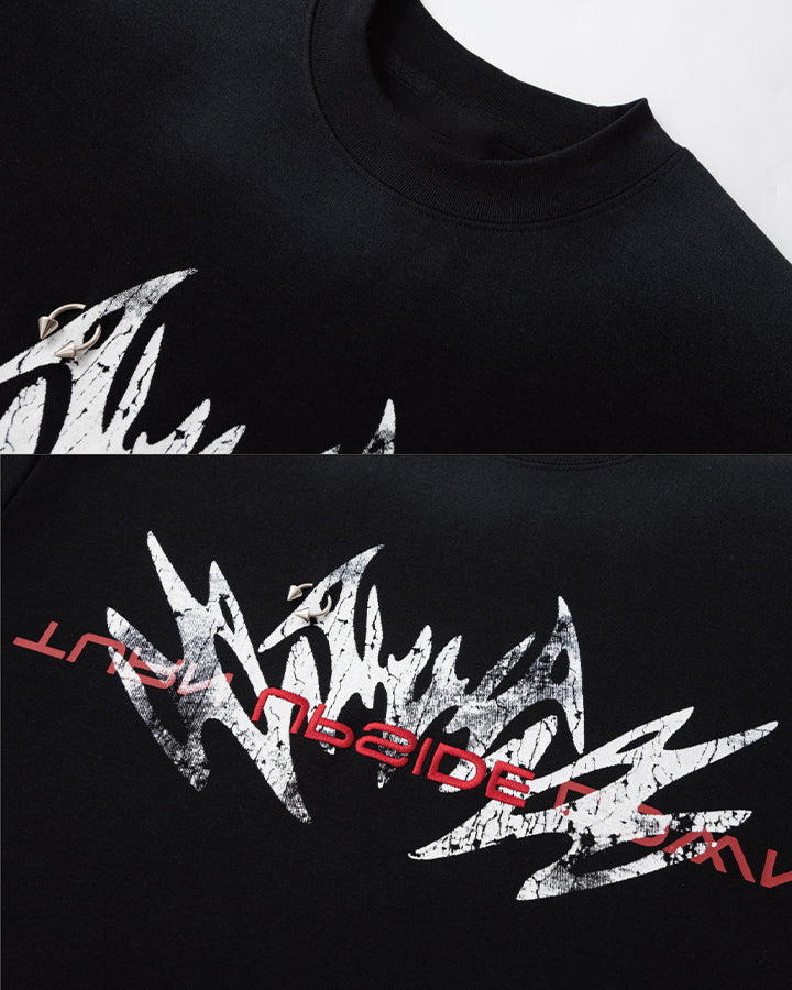 Distressed Graphic Oversized T-Shirt