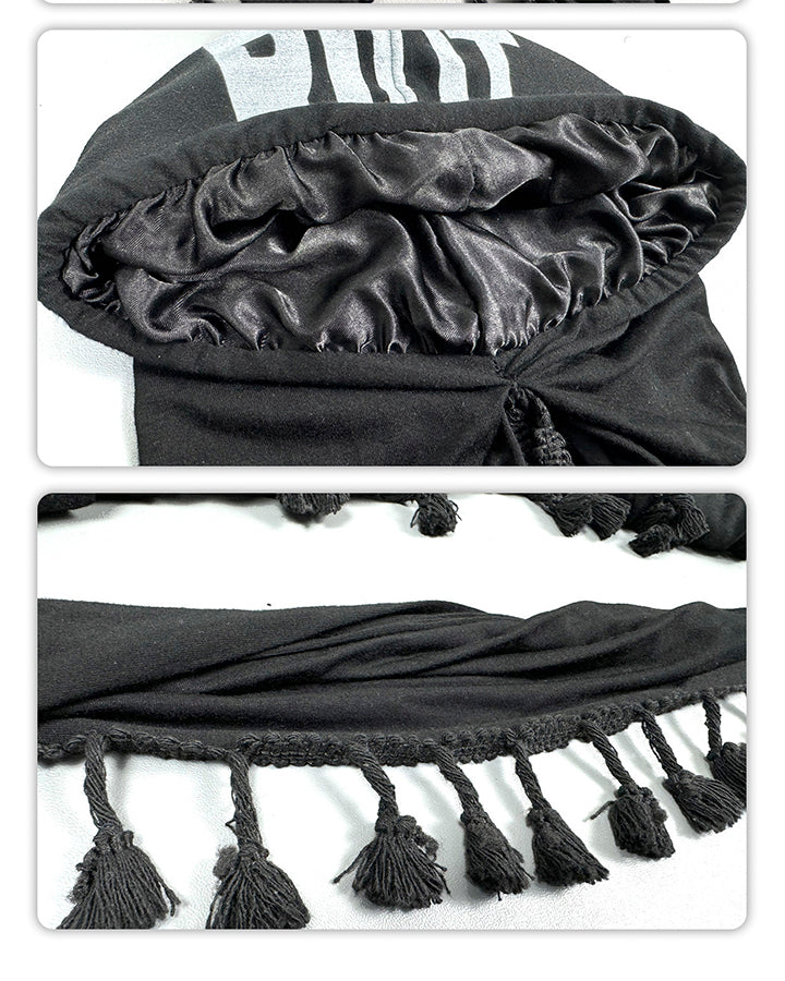 Tassel Print Twist Tail Hip-Hop Hat