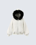KIIKIO Fur Collar Cozy Hoodie