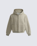 American High-Street Striped Hooded Sweatshirt
