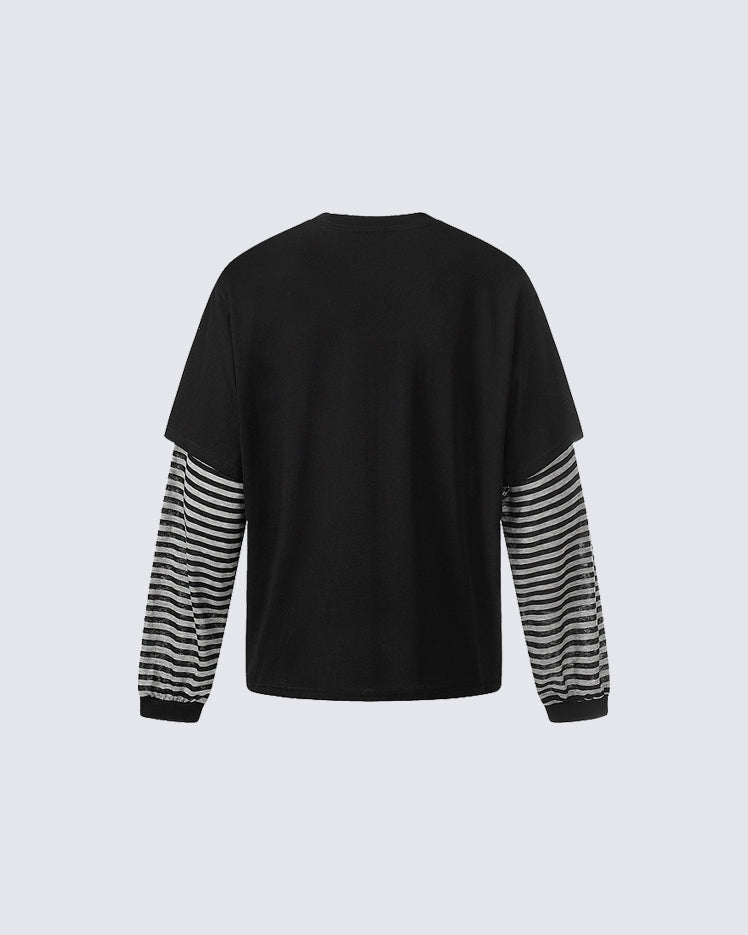 American Vintage Layered Long Sleeve T-Shirt