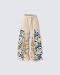 New Winter Hip Hop Street  Fleece Casual Pants