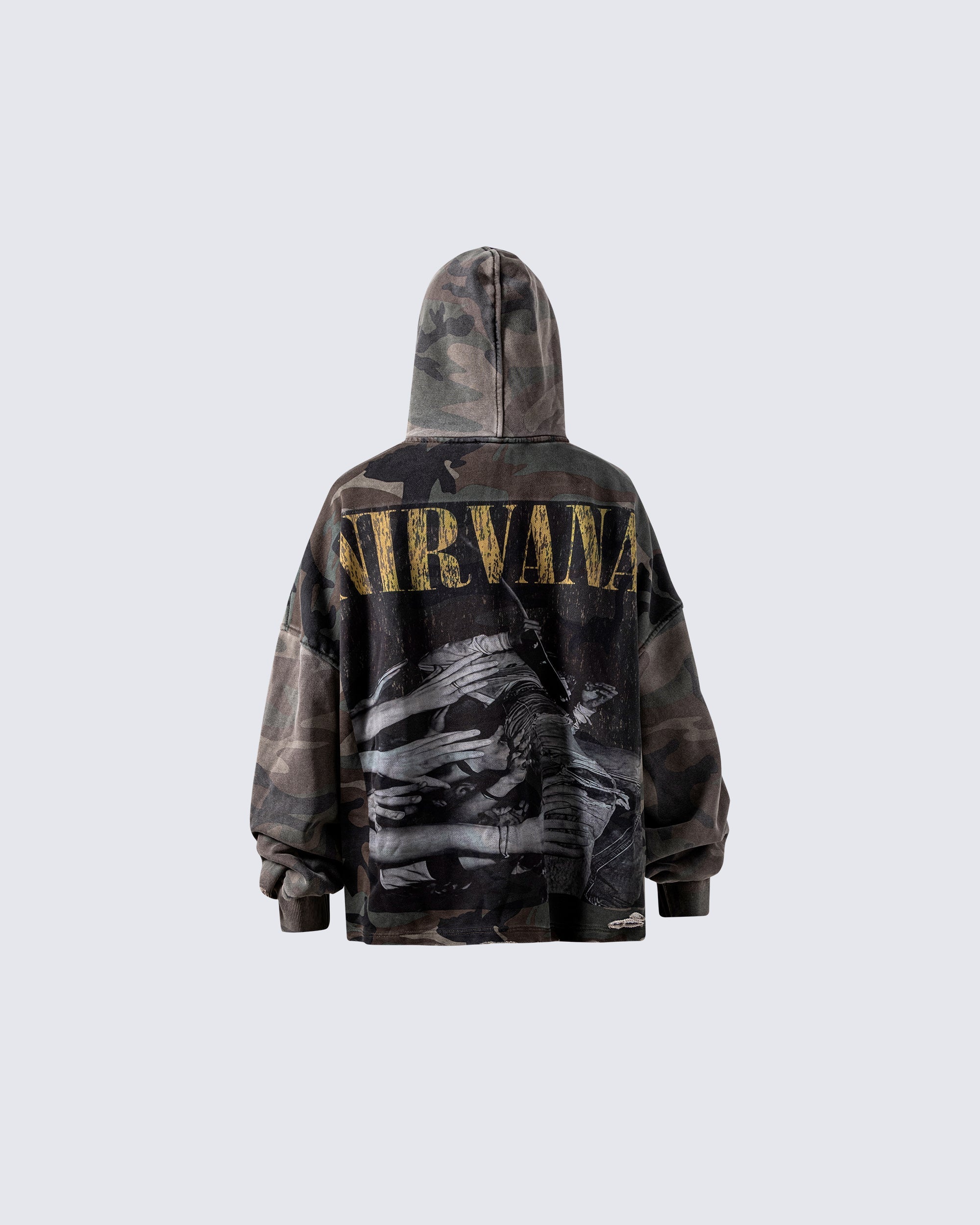 Camouflage Nirvana Graphic Hoodie
