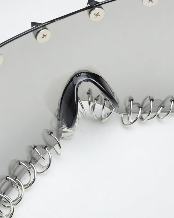 Mask Spiked Ring Cyberpunk Glasses