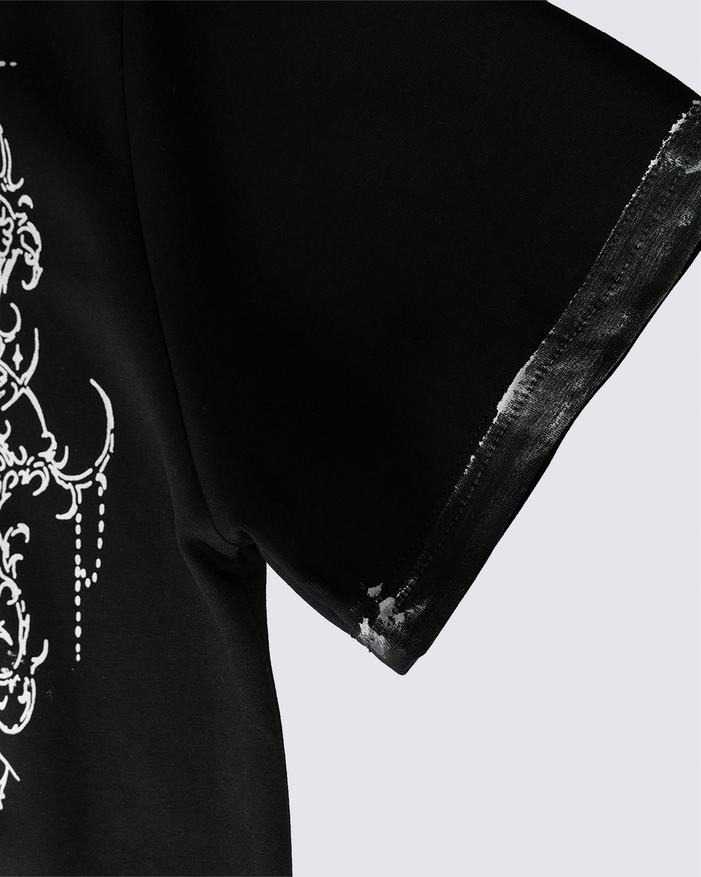 Vintage Gothic Cross Washed Polo Shirt