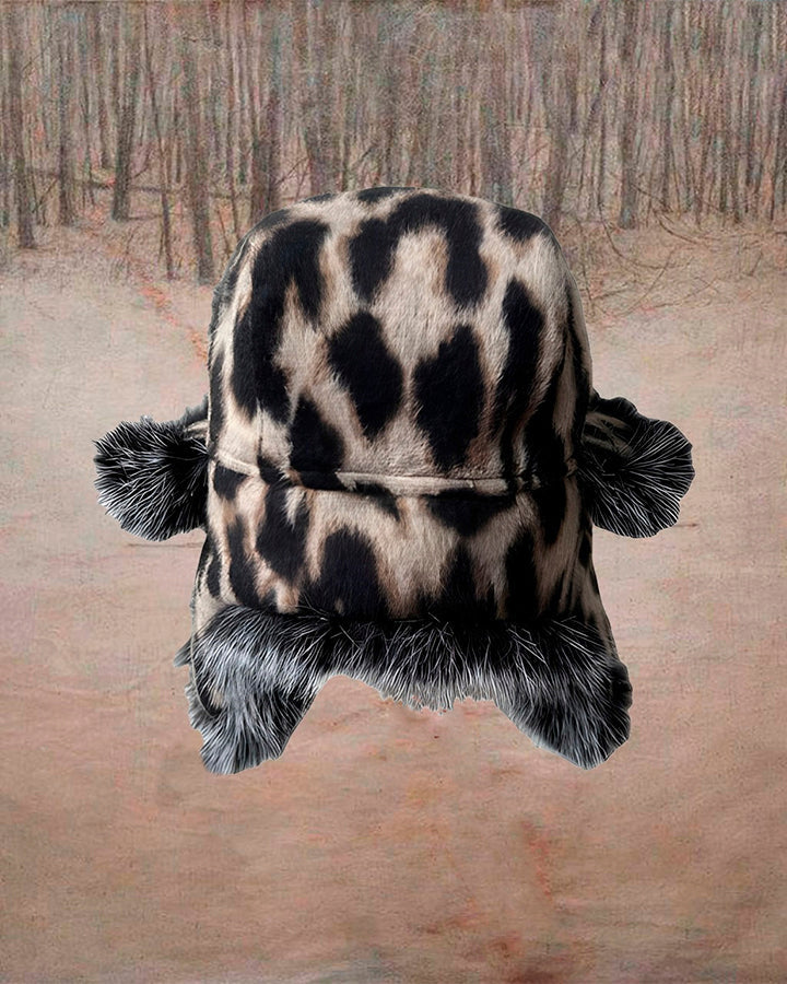 Winter New Leopard Print Trapper Hat