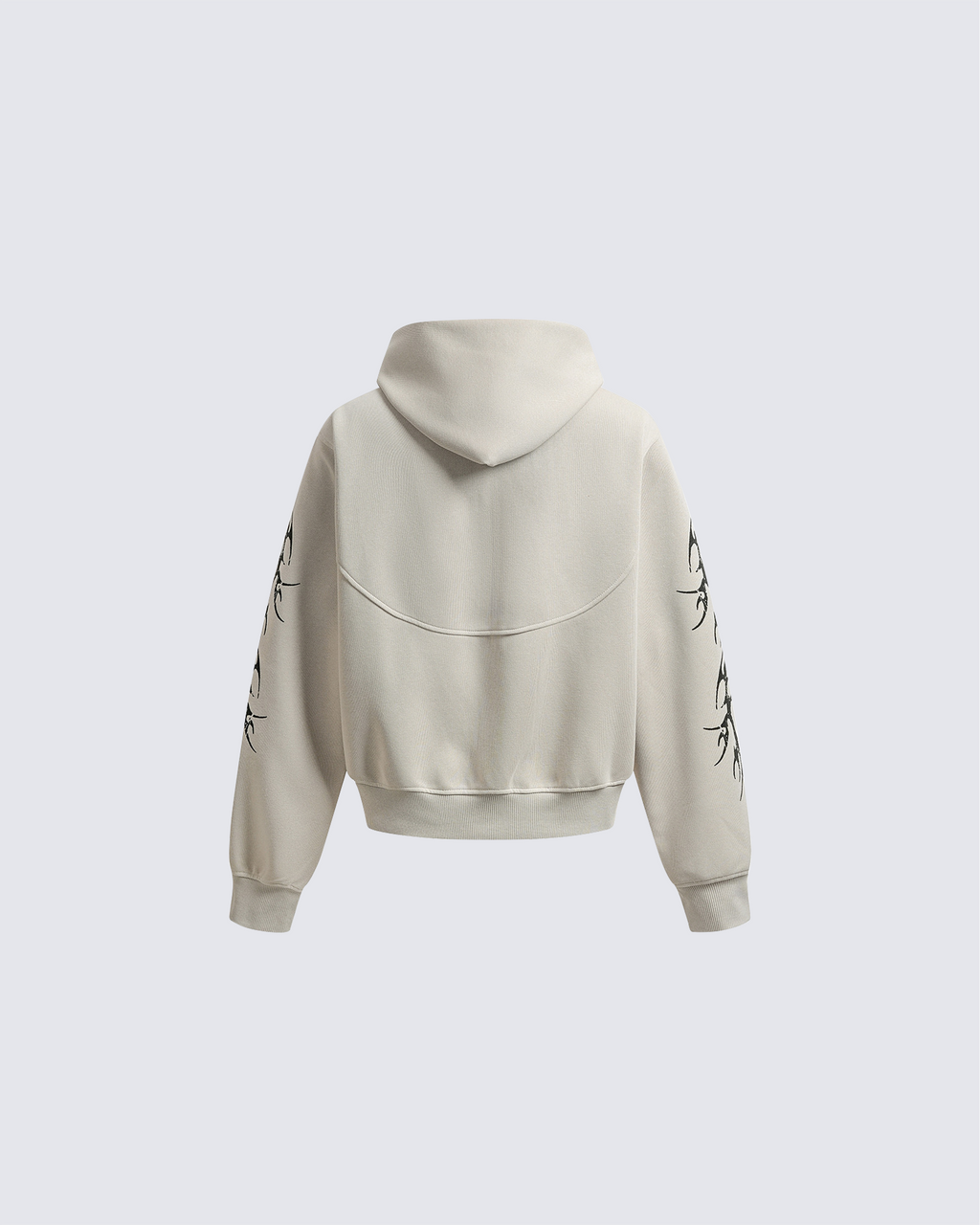 Embroidered Graphic Zip-Up Hoodie