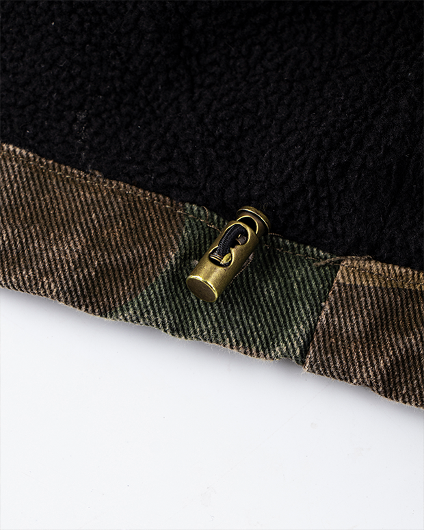 Camouflage Hooded Zip Jacket
