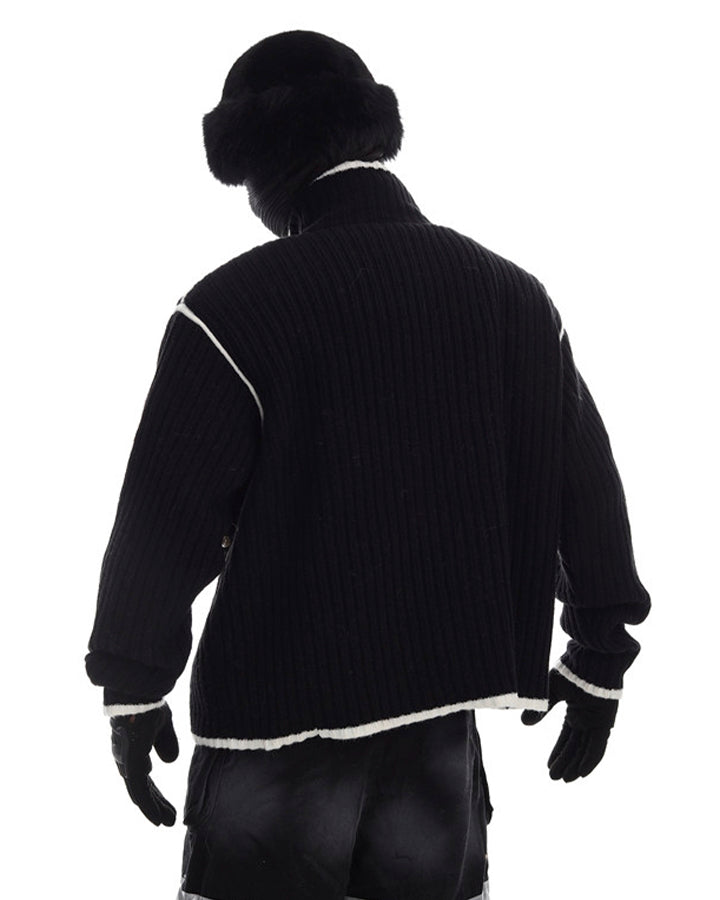 2026 Spring Metal-Embellished Knit Sweater