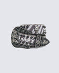 Studded Skull Punk Belt