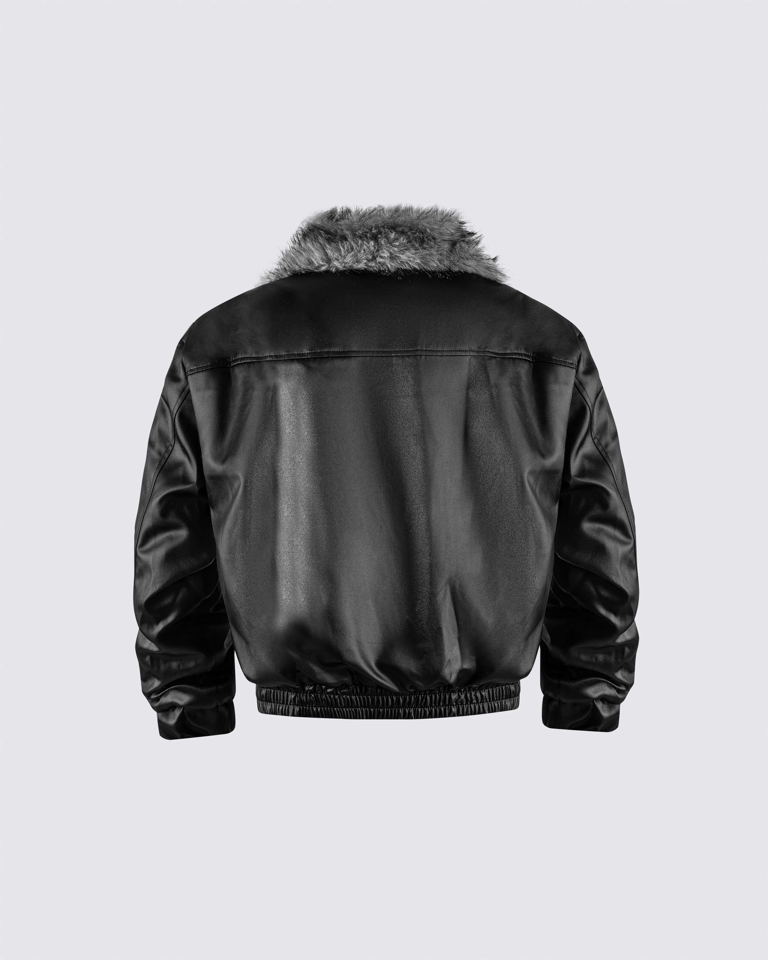 Reversible Faux Fur & Faux Leather Jacket
