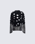 Spring Hollow Out Hoodie Knit Sweater