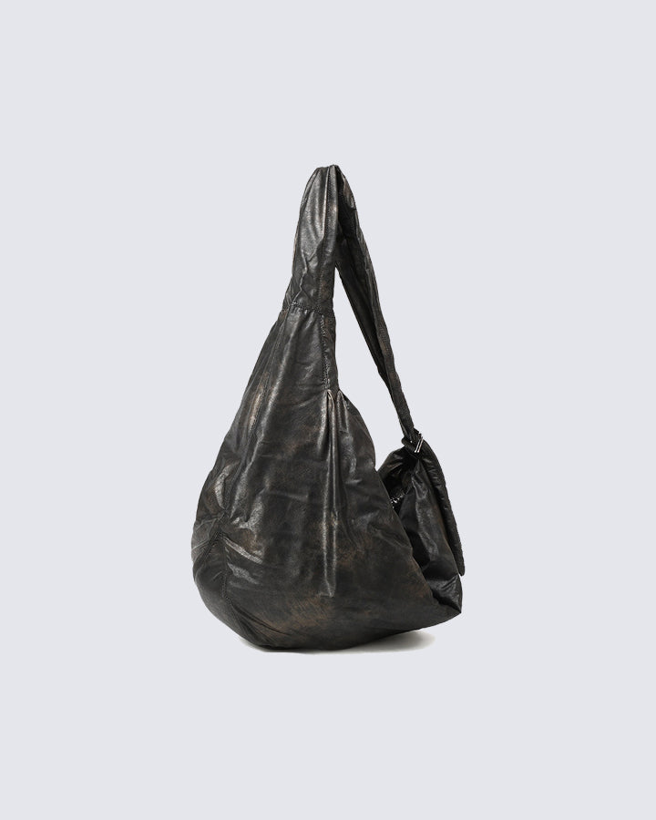 Vintage Washed Gradient Oversized Crossbody Bag