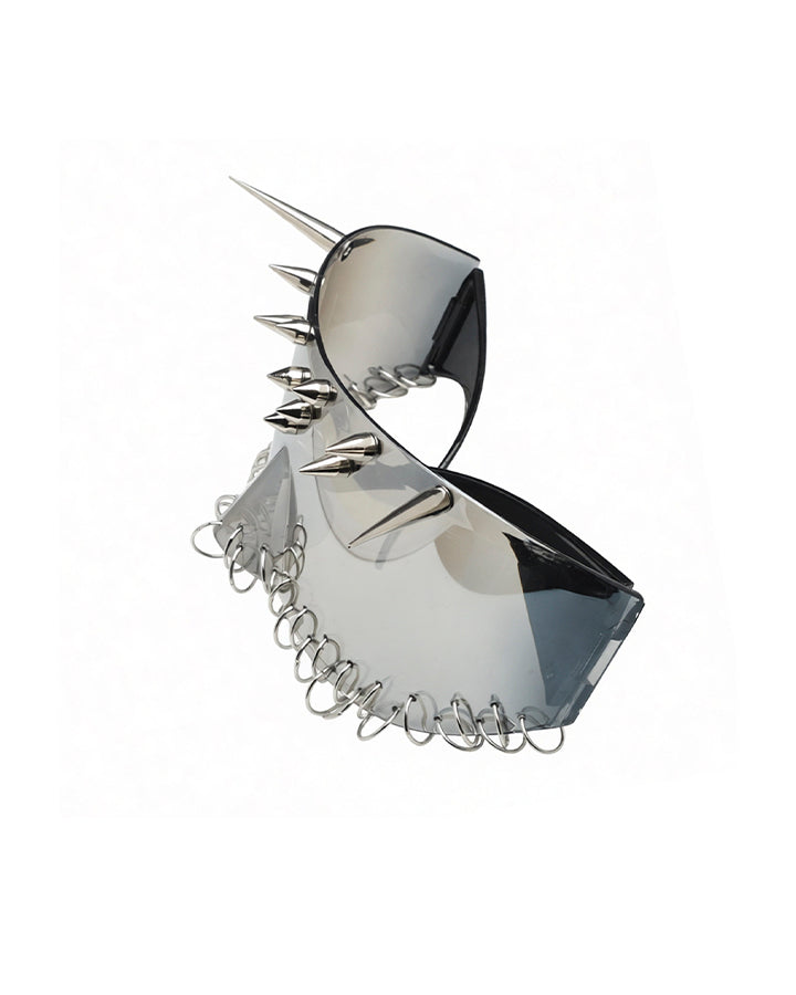 Mask Spiked Ring Cyberpunk Glasses