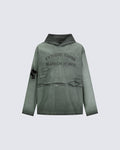Retro Letter Distressed Hooded Sweatshirt